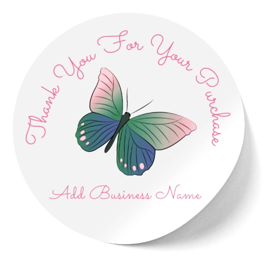 Thank You Sticker Label - Picture 1 of 4